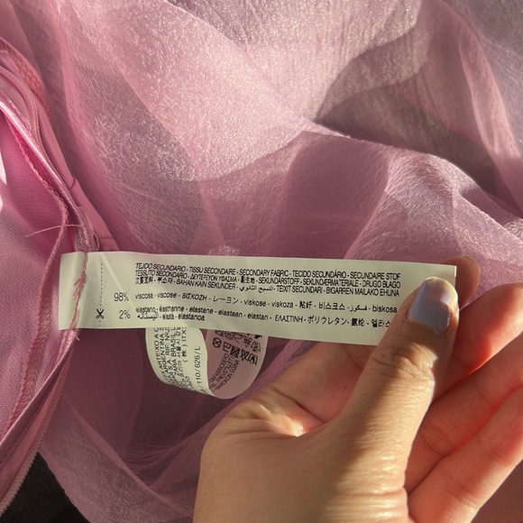 Pink organza Zara top - Picture 7 of 7